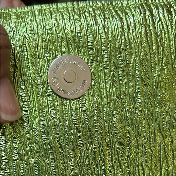 Iris Lane Green and Pink Floral Rhinestone Embellished Women's Clutch Bag - Picture 6 of 11